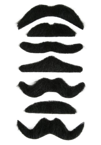 Fake Self Adhesive Mustaches - Funny Party Hats