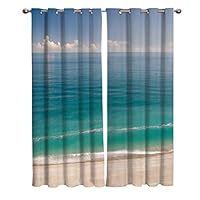 T&H Home Draperies & Curtains, Gold Coast Views Window Curtain, 2 Panel Curtains for Sliding Glass Door Bedroom Living Room, 80" W by 84" L