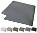Comfort Crazy Body Pillow Case, 100% Cotton, 400 Thread Count Cover for 20x54 Body Pillow, Gray