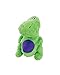 goDog Just For Me Dinos T-Rex Squeaky Plush Dog Toy, Chew Guard Technology - Green, Mini