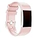 For Fitbit Charge 2 Bands, New Bracelet Strap Replacement Band Wristband with Secure Silicone Fasteners Metal Clasps for Fitbit Charge 2 (No Tracker) (3PCS,002, 5.5 - 8.1 Inches wrist)
