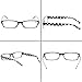 Reading Glasses Set of 5 Fashion Readers Plastic Lightweight Women Glasses for Reading (5 Pack Mix Color, 2.00)