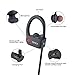 Wireless Bluetooth Headphones with Mic, Noise Cancelling Headphone with Battery Portable Bluetooth Headset Stereo Earbuds with Bass Durable Sweatproof Running Sports Earphones for Men Women (Black-8)