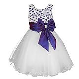 Girls Sleeveless Party Tutu Holiday Princess Dresses With Bow For 2-12 Year Old Girl