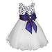 Girls Sleeveless Party Tutu Holiday Princess Dresses With Bow For 2-12 Year Old Girl