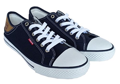 Levi's Women's Stan Buck Fashion Canvas Sneaker (8, Navy)