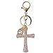 Holy Cross with Rhinestone Sparkling Charm Blingbling Keychain Crystal Pendant