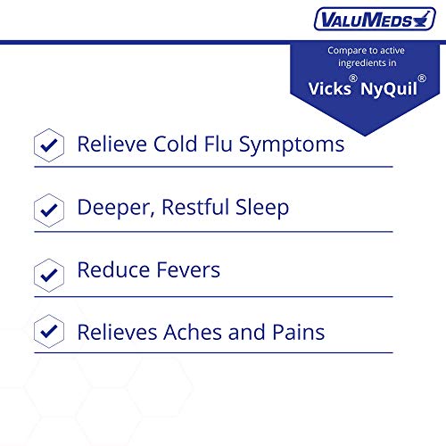 ValuMeds Nighttime Cough Plus Cold and Flu Relief Medicine 48 Pack
