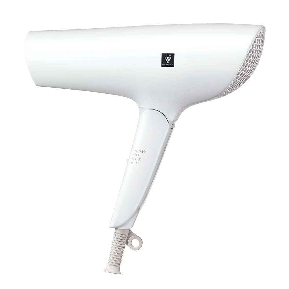 シャープ ヘアドライヤー IB-P601-W プラズマクラスター 速乾 大風量 静電気抑制 美髪ケア うるおい シンプル操作 ルミナスホワイト