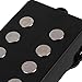 BQLZR Black Ceramic Magnet 5 String M Bass Humbucker Double Coil Pickup for Bass Guitar and Bass Replacement Pack of 2 4.13x1.77x0.7inch(LxWxH)