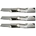 (3) Mower Blades for John Deere ZTrak Z525E Z535M Z540M Z375R Replaces M143520 primary