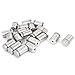 Uxcell a15072000ux0157 Frameless Glass 19mm x 30mm Stainless Steel Standoff Pins Clamp 20pcs (Pack of 20)