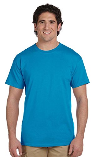 Fruit of the Loom 100% camiseta de algodón pesado, azul pacífico, 3XL (Pack6)