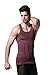 GKVK Mens Slimming Body Shaper Vest Shirt Abs Abdomen Slim, Purple, M(chest size 86cm-91cm/34inches-36inches)