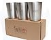 8oz Stainless Steel Double Wall Kids Cups with Smooth Rim - 3 Cups