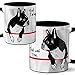 Farting Boston Terriers Mug by Pithitude - One Single 11oz. Black Coffee Cup
