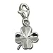 SilberDream Charm shamrock 925 Sterling Silver Pendant Lobster Clasp FC502