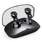 Wireless Earbuds, Bluetooth Headphones15H Playtime Deep Bass HiFi 3D Stereo Sound, True Wireless Stereo Hands Free Call in Ear Sweatproof Sport Earphones Headset with Charging Box