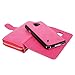 S6 Active Case, Galaxy S6 Active Case, Cellularvilla Wallet Bag Case, Pu Leather Flip [Card Slots] Case, [Zipper Wallet] [Magnetic Detachable] Back Cover for Samsung Galaxy S6 Active G890 (Pink)