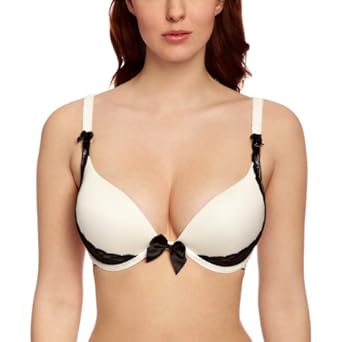 By Caprice Va Va Voom A-DD Push-Up Women's Bra White/Black