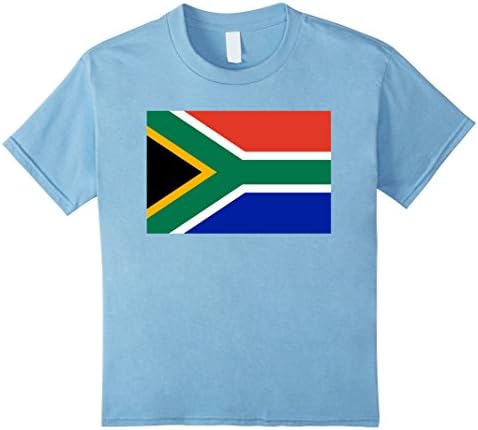Kids South Africa Flag Shirt African Family Party Gift T-Shirt 4 Baby Blue