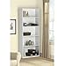 5-Shelf Wood Bookcase - White