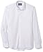 Amazon Brand - BUTTONED DOWN Men's Slim Fit Spread-Collar Pattern Non-Iron Dress Shirt Without Pocket