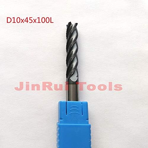 1 piece 1pc 10mm D1045D10100 HRC55 4 Flutes Solide Carbide Roughing End Mills CNC Router bit milling cutter Tools knife fresa