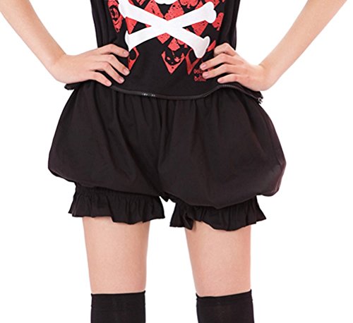 antaina Black Gothic Cotton Ruffles Cute Pumpkin Lolita Pants Bloomers Pants