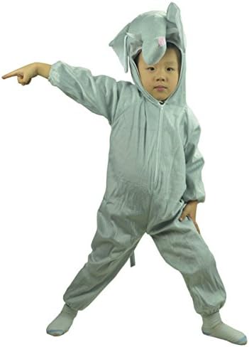 Oirenefashion Children Animals Costume Cartoon Jumpsuit Party Performance Costume(5-6 Years,Elephant)