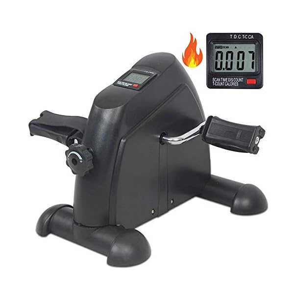 CAMORSA-Mini-Exercise-Bike-Portable-Home-Pedal-Exerciser-with-LCD-Display-Indoor-Exercise-Bike-for-Leg-Arm-Training-Under-Desk-Bike-Adjustable-Resistance CAMORSA Mini Exercise Bike, Portable Home Pedal Exerciser with LCD Display, Indoor Exercise Bike for Leg Arm Training…