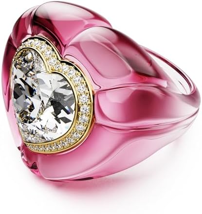 Amazon.com: SWAROVSKI Dulcis Cocktail Ring 5601579 Pink: Clothing