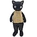 jiaru Stuffed Animals Toys Cats Plush Dressed Dolls with Removable Clothes (Black, 9 Inch)