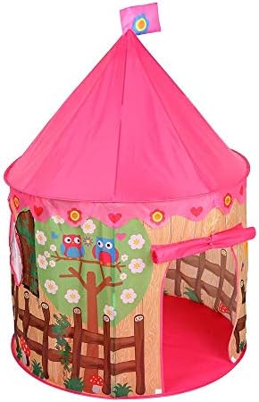 キッズテント 子供のテント王女屋内10トンのカントリースタイルのポップアップゲームの家のおもちゃのテントかわいい折りたたみ王女大劇場 屋内ゲームテント 色 Size 100x100x135cm ピンク 国内在庫