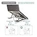 Laptop Stand, Ergonomic Aluminum Laptop Computer Stand for Desk Compatible with Mac MacBook Pro Notebook Holder, Portable Adjustable Ventilated Desktop Holder Riser for Office 10 to 15.6 inch, Silverthumb 2