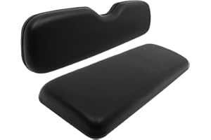 ILVGOLF Universal Rear Replacement Cushions for Golf Cart Rear Seat, Golf Cart Cushion Back Seat for EZGO TXT RXV ST for ST Sport for Valor Models for Club Car, Dedicated for Flip Rear Seats, Black