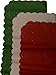 Christmas Glitter Tissue Paper; Red, White and Green; Scalloped Edges; 110 Sheets