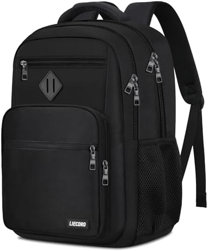 Amazon.com: BICPSRO Black Travel backpack for men women, School