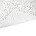 Vdomus Soft Microfiber Shag Bath Rug Extra Absorbent and Comfortable Anti-Slip Machine-Washable Large Bathroom Mat (20x32 Inch, White)