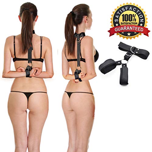 Rekink Restraints Sex Kit with Adjustable Handcuffs and Collar For Standard Adult Sexy SM Bondage Play Games