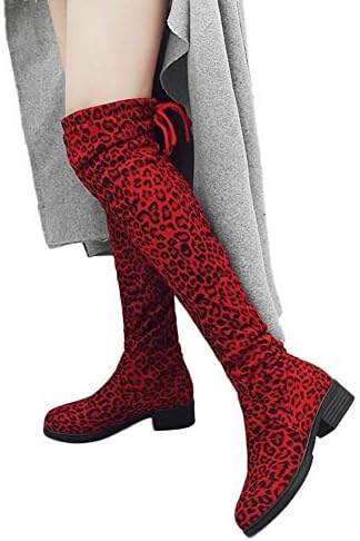 Women Fashion Vegan Suede Long Boots Slip-On Over The Knee High Snow Boots by Lowprofile