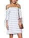 Just Quella Women's Casual Off The Shoulder Loose Long Dress 8650