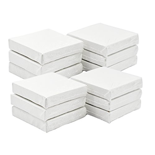 eZAKKA 3x3inches Mini Canvas Panels, 12-Pack Painting Craft Canvas, Stretched Canvas panel for Painting, Craft Drawing and Party Decor - Thumbnail 7