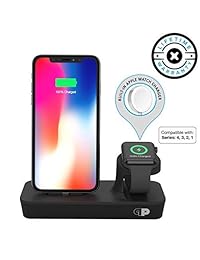 One Dock Duo   Base de carga para Apple Watch, iPhone, iPod (cable de carga magnético incluido)
