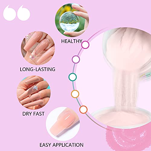 Saviland Nudes Dip Powder 2.1oz Dip Powder Dipping Powder for Natural French Nail Art Manicure