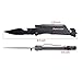 Survival Knife - Updated 7-in-1 Tactical Pocket Folding Knife with LED Flashlight, Glass Breaker, Seatbelt Cutter, Magnesium Fire Starter, Whistle and Bottle Opener, Best Stainless Steel Camping Gear
