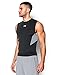 Under Armour Men's CoolSwitch Sleeveless Compression Shirt, Black /Reflective, Large