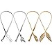 Bememo 4 Pieces Women Elastic Waist Belt Stretch Metal Dress Belt (Color Set 3)