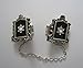 Star of David silver plated Jerusalem TALIT CLIPS tallis talis tallit shawl