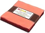 Kona Cotton Solids Cherrywood Charm Squares 42 5-inch Squares Robert Kaufman Fabrics CHS-347-42
